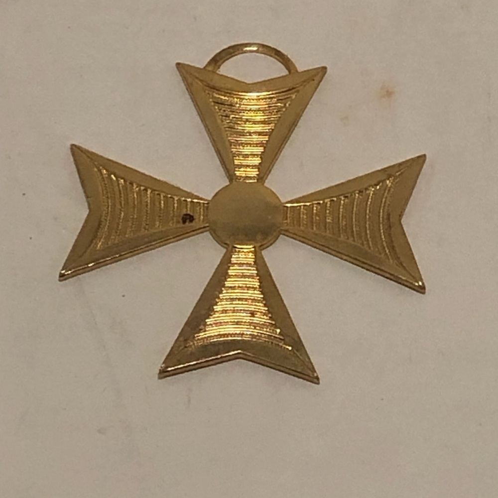 Gold Tone Cross Pendant
